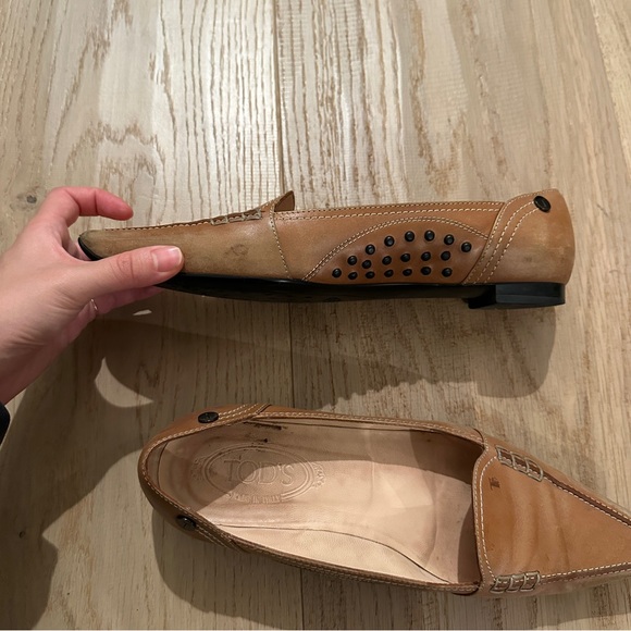 Tod’s tan leather loafers flats EU 38.5 - Picture 6 of 7